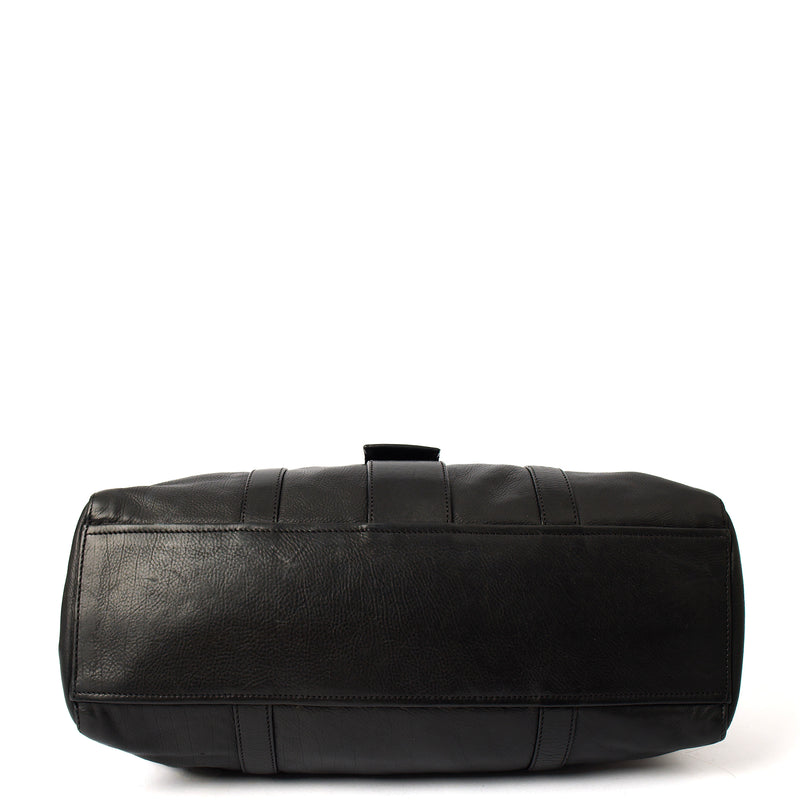 Picture of Prada Shoulder Bag Buckle Tote  in Black, Leather