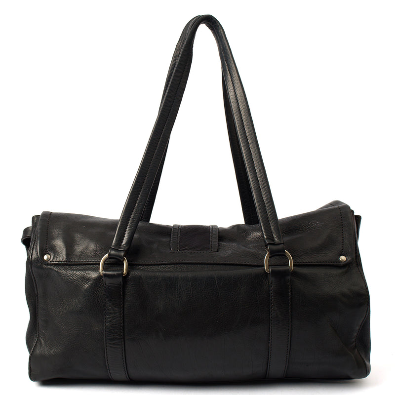 Picture of Prada Shoulder Bag Buckle Tote  in Black, Leather