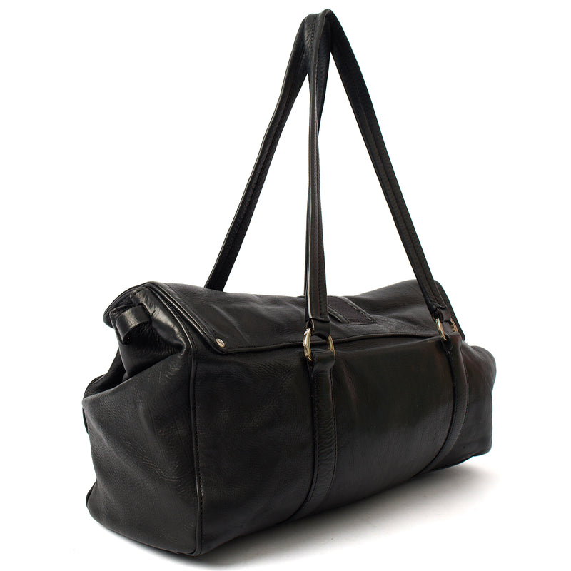 Picture of Prada Shoulder Bag Buckle Tote  in Black, Leather