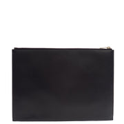 Picture of Saint Laurent Clutch Zipped Pouch in Blue, Calfskin Leather