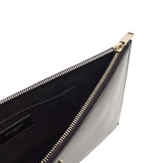 Picture of Saint Laurent Clutch Zipped Pouch in Blue, Calfskin Leather