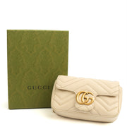 Picture of Gucci Cross Body Marmont Shoulder Flap Bag - Super Mini in Neutral, Leather