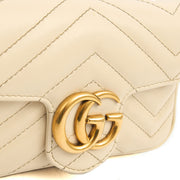 Picture of Gucci Cross Body Marmont Shoulder Flap Bag - Super Mini in Neutral, Leather