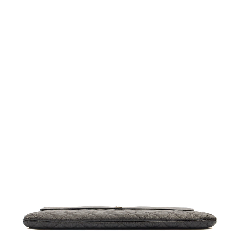 Picture of Chanel Clutch Pouch in Black, Caviar Leather