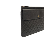 Picture of Chanel Clutch Pouch in Black, Caviar Leather