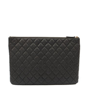 Picture of Chanel Clutch Pouch in Black, Caviar Leather