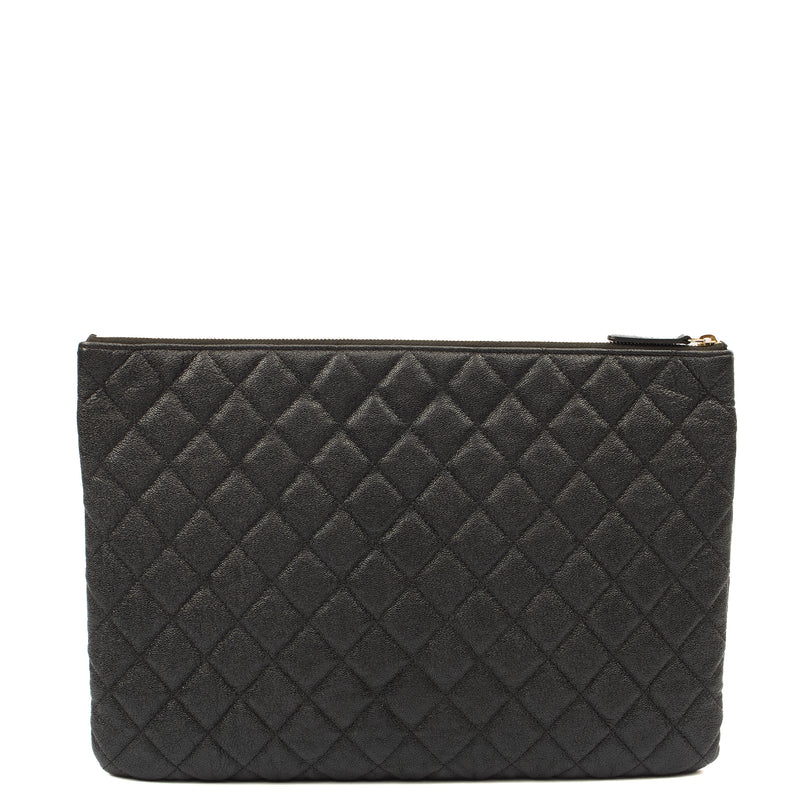 Picture of Chanel Clutch Pouch in Black, Caviar Leather