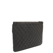 Picture of Chanel Clutch Pouch in Black, Caviar Leather