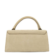 Picture of Jacquemus Cross Body Le Chiquito Long in Grey, Suede