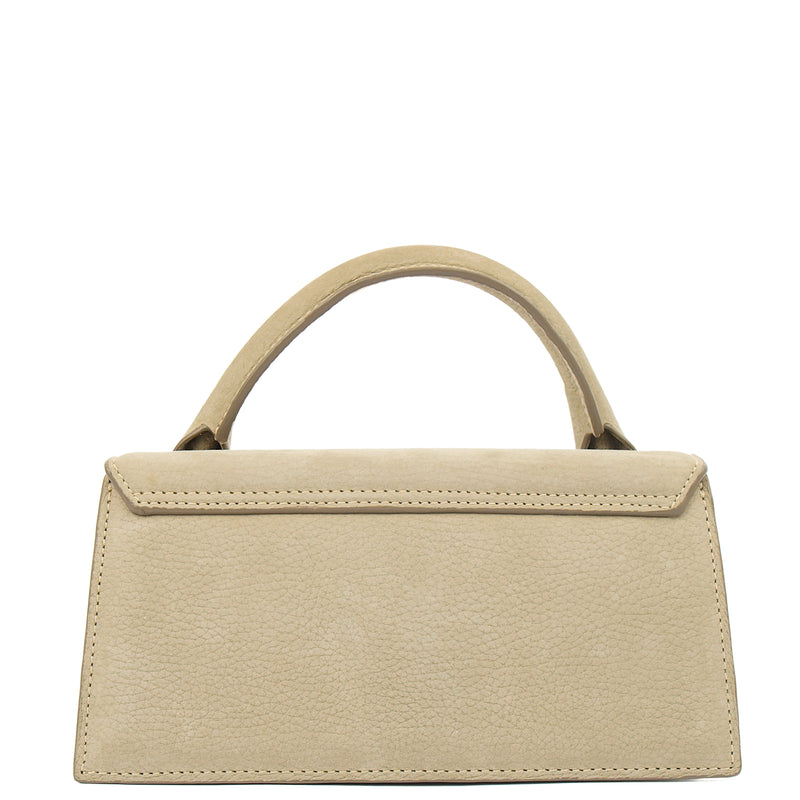 Picture of Jacquemus Cross Body Le Chiquito Long in Grey, Suede