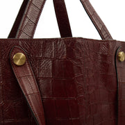 Picture of Mulberry Tote Kite Tote in Oxblood, Exotic Effect Leather