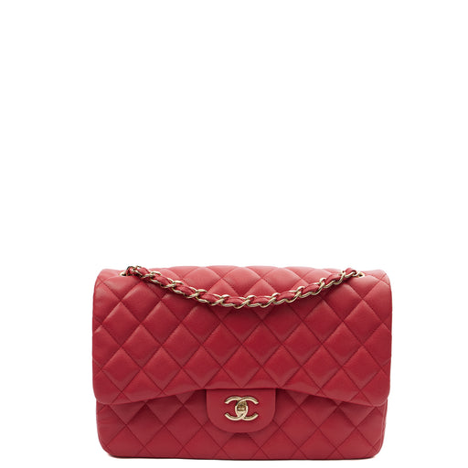 Picture of Chanel Shoulder Bag Classic Double Flap - Large in Pink, Caviar Leather