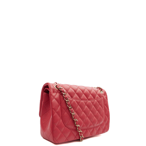 Picture of Chanel Shoulder Bag Classic Double Flap - Large in Pink, Caviar Leather
