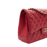Picture of Chanel Shoulder Bag Classic Double Flap - Large in Pink, Caviar Leather