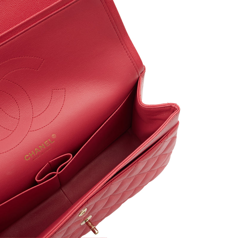Picture of Chanel Shoulder Bag Classic Double Flap - Large in Pink, Caviar Leather