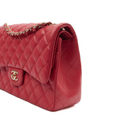 Picture of Chanel Shoulder Bag Classic Double Flap - Large in Pink, Caviar Leather