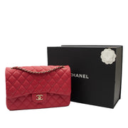 Picture of Chanel Shoulder Bag Classic Double Flap - Large in Pink, Caviar Leather