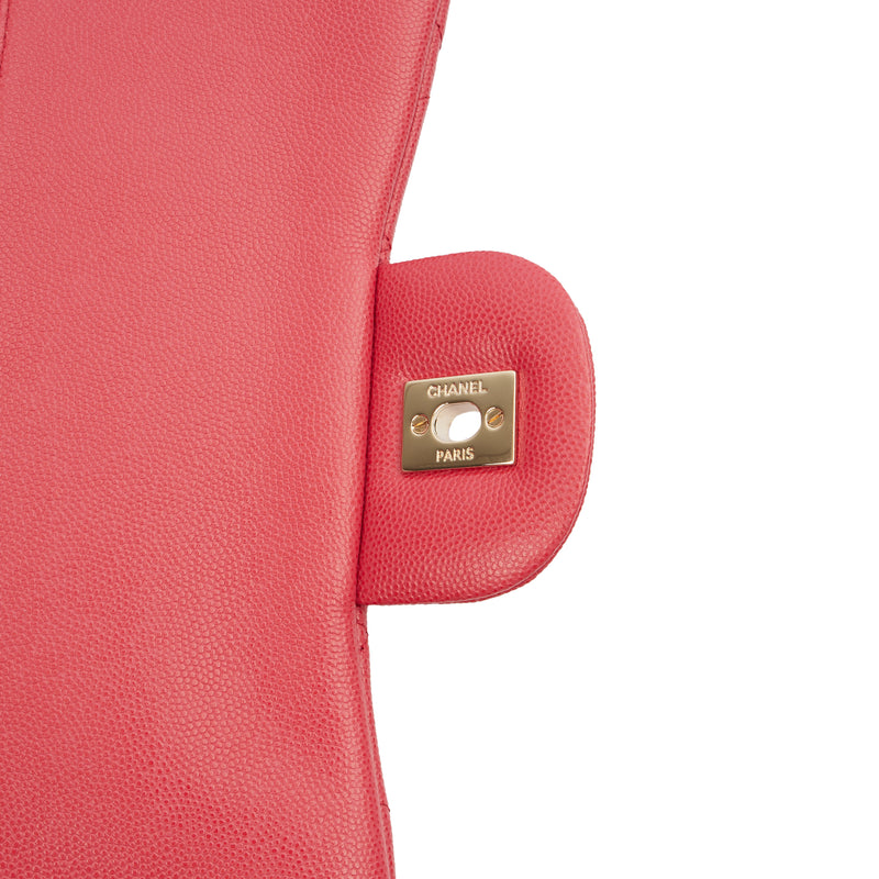 Picture of Chanel Shoulder Bag Classic Double Flap - Large in Pink, Caviar Leather