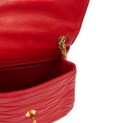 Picture of Chanel Cross Body Vintage Flap Bag  in Red, Lambskin Leather