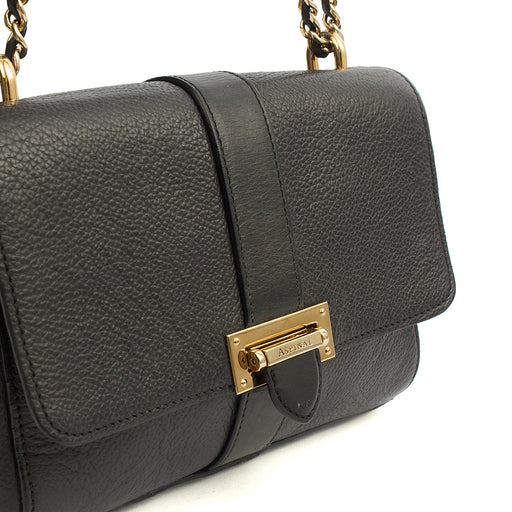 Picture of Aspinal of London Cross Body Lottie in Black, Leather