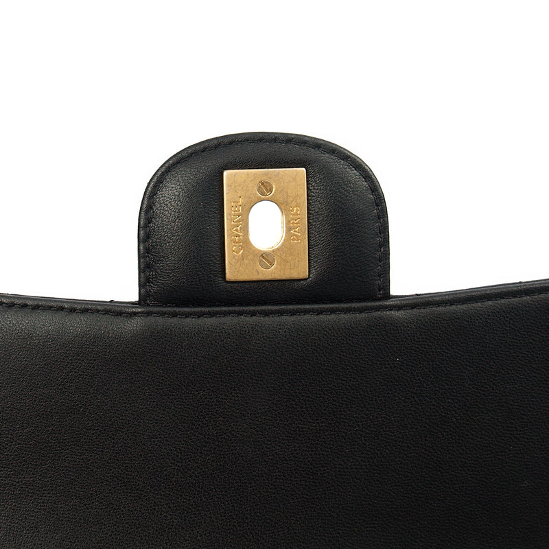 Picture of Chanel Top Handle Flap Bag With Top Handle in Black, Calfskin Leather