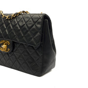 Picture of Chanel Shoulder Bag Maxi Jumbo XL in Black, Lambskin Leather