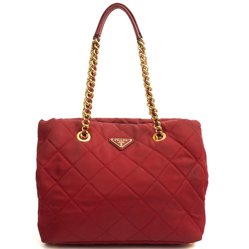 Picture of Prada Tote Nylon Tote Bag in Red, Nylon