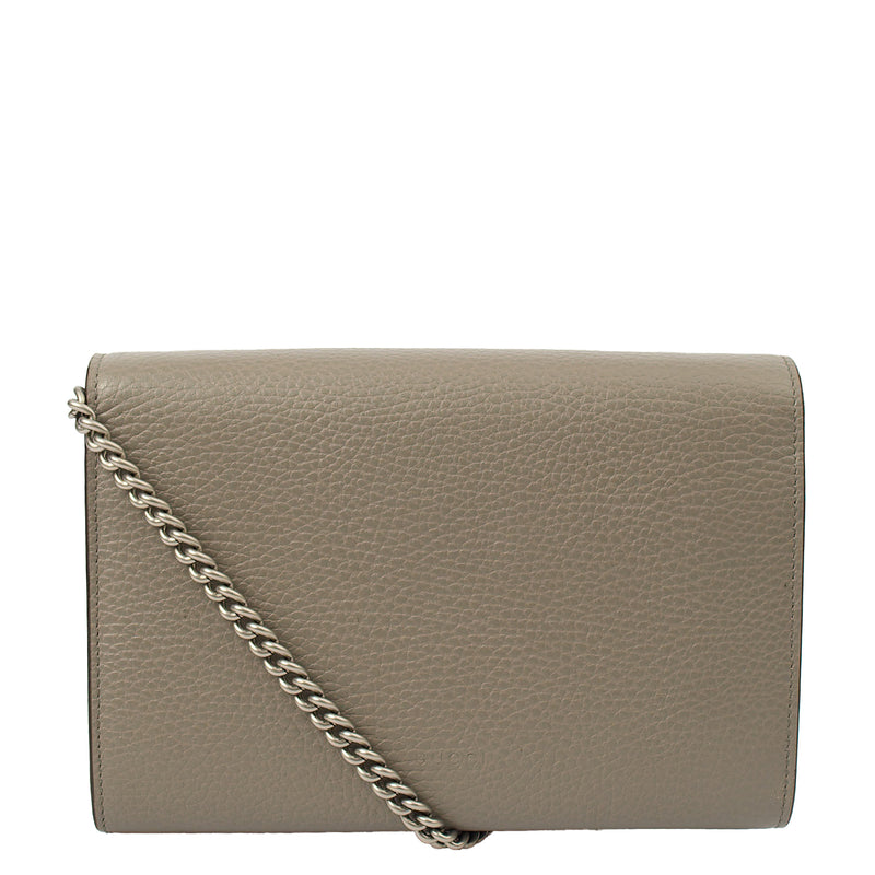 Picture of Gucci Cross Body Dionysus Chain Wallet in Grey, Leather