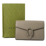 Picture of Gucci Cross Body Dionysus Chain Wallet in Grey, Leather