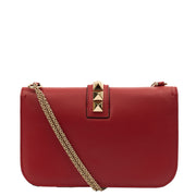 Picture of Valentino Shoulder Bag Glam Lock - Small in Red, Calfskin