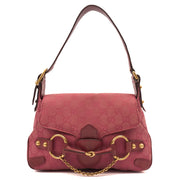 Picture of Gucci Shoulder Bag Horsebit Chain Shoulder Bag in Pink, GG Canvas
