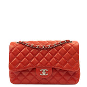 Picture of Chanel Shoulder Bag Classic Double Flap - Large in Red, Lambskin Leather
