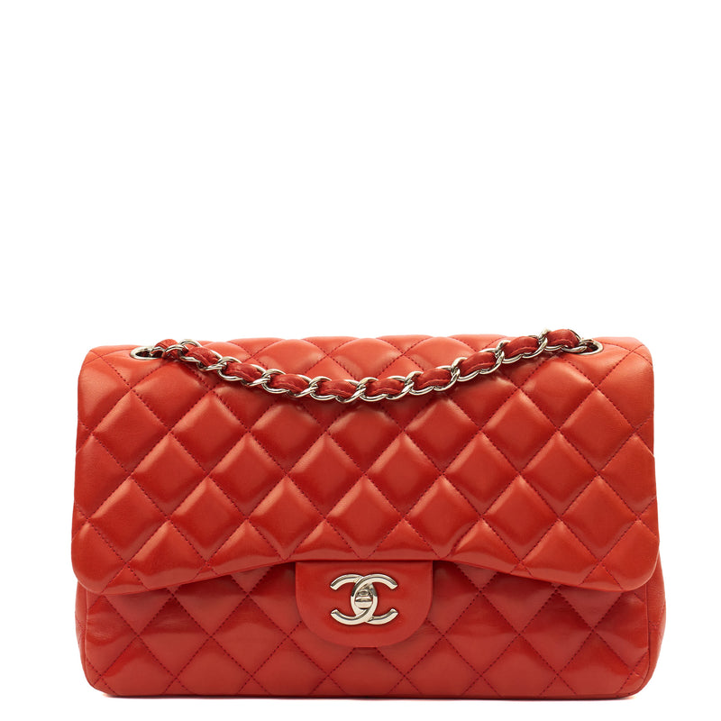Picture of Chanel Shoulder Bag Classic Double Flap - Large in Red, Lambskin Leather