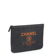 Picture of Chanel Clutch Pouch in Navy, Fabric