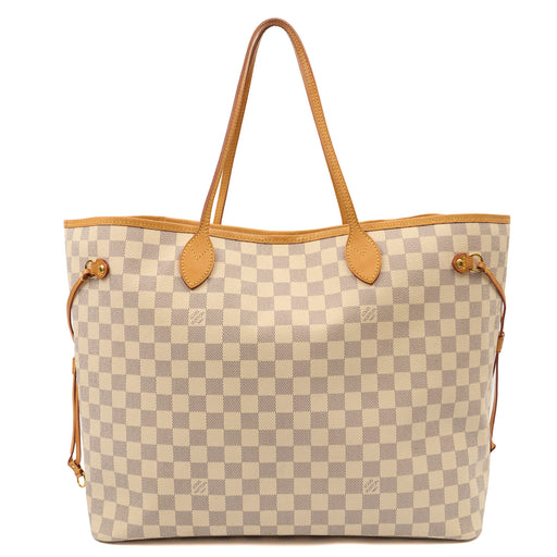 Picture of Louis Vuitton Tote Neverfull MM in Damier Azur, Canvas