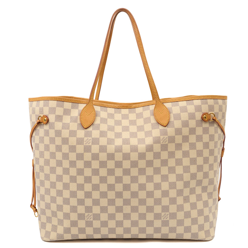 Picture of Louis Vuitton Tote Neverfull MM in Damier Azur, Canvas