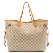 Picture of Louis Vuitton Tote Neverfull MM in Damier Azur, Canvas