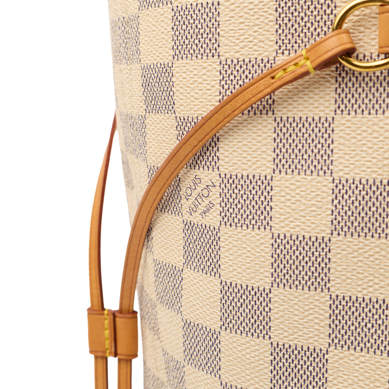 Picture of Louis Vuitton Tote Neverfull MM in Damier Azur, Canvas