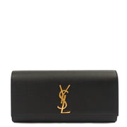 Picture of Saint Laurent Clutch Kate Clutch in Black, Calfskin Leather