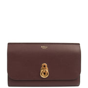 Picture of Mulberry Wallet Amberley Clutch in Oxblood, Calfskin Leather