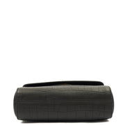 Picture of Mulberry Cross Body Lily in Black, Exotic Effect Leather