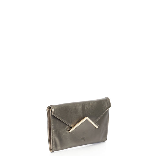 Picture of Anya Hindmarch Clutch in Metallic, Leather