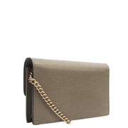 Picture of Gucci Cross Body Dollar Interlocking GG Wallet On Chain in Grey, Leather