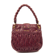 Picture of Miu Miu Shoulder Bag Coffer Shoulder Bag  in Purple, Leather