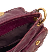 Picture of Miu Miu Shoulder Bag Coffer Shoulder Bag  in Purple, Leather