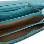Picture of Bottega Veneta Cross Body Intrecciato Crossbody in Blue, Intrecciato Nappa