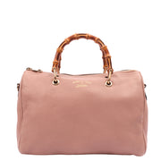 Picture of Gucci Top Handle Bamboo Shopper  in Pink, Leather