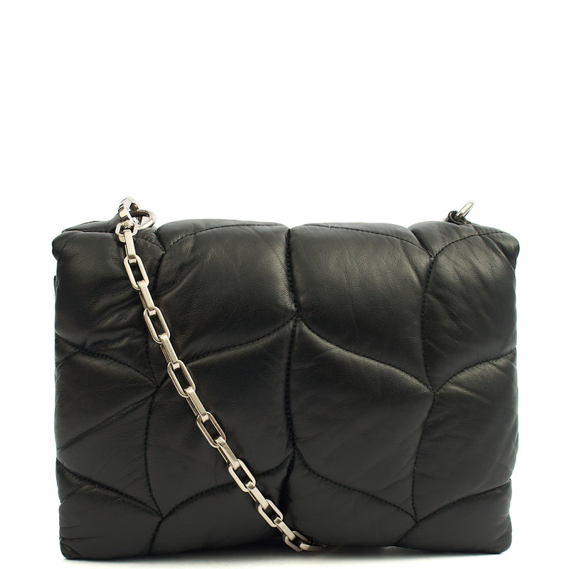 Picture of Mulberry Cross Body Little Softie in Black, Calfskin Leather