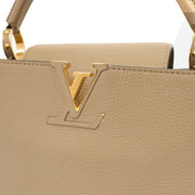 Picture of Louis Vuitton Top Handle Capucines MM in Galet, Taurillon Leather