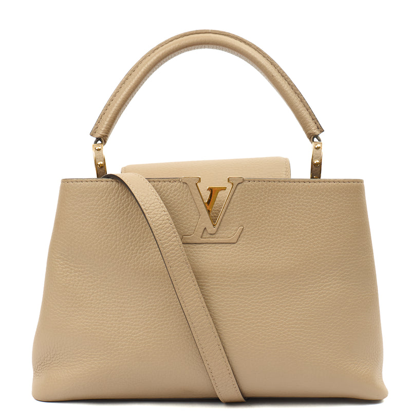 Picture of Louis Vuitton Top Handle Capucines MM in Galet, Taurillon Leather